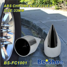 Chrome ABS Plastic Spike Nut Cover for Truck